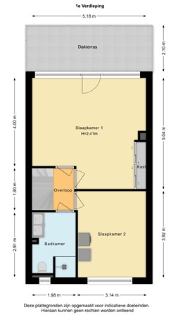 Floorplan - Kalfjeslaan 99, 2623 AD Delft